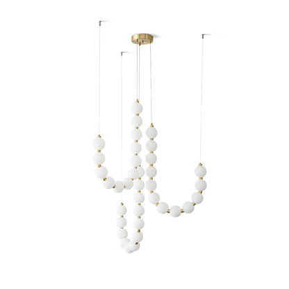 Acrylic Pearl Necklace Chandelier