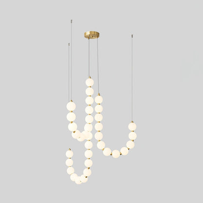 Acrylic Pearl Necklace Chandelier