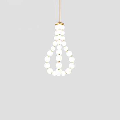 Acrylic Pearl Necklace Chandelier