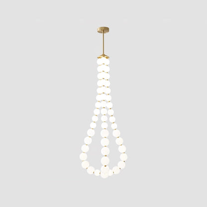 Acrylic Pearl Necklace Chandelier