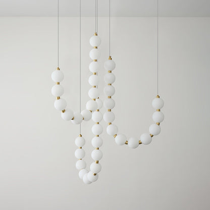 Acrylic Pearl Necklace Chandelier