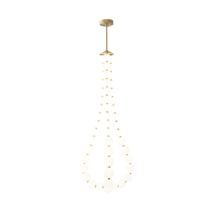 Acrylic Pearl Necklace Chandelier