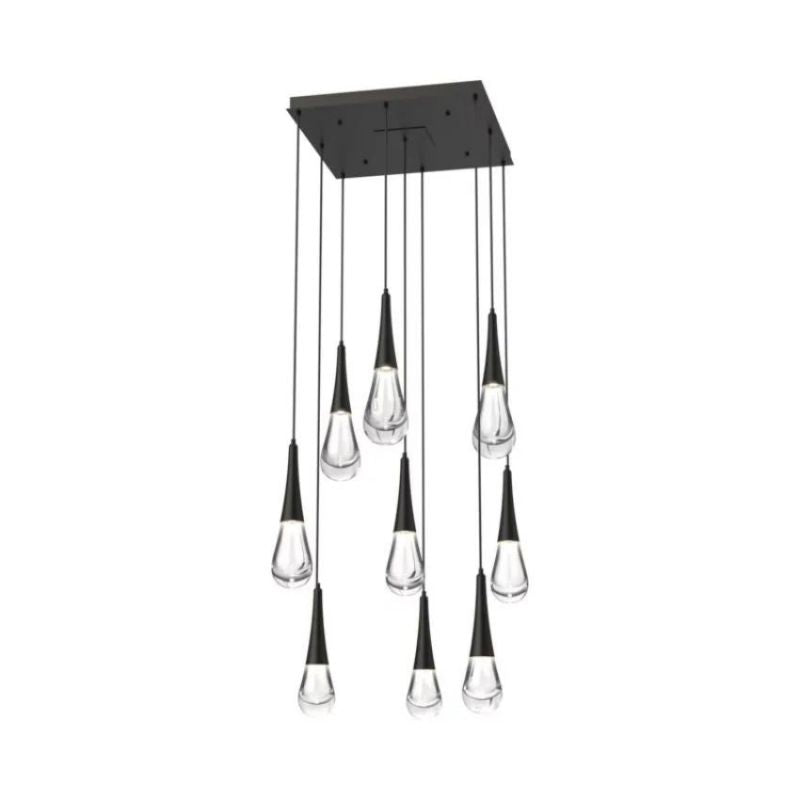 Soltaire Raindrop LED Square Chandelier