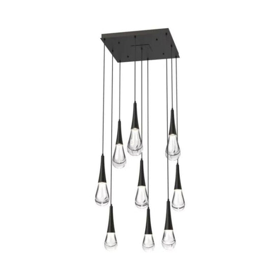 Soltaire Raindrop LED Square Chandelier