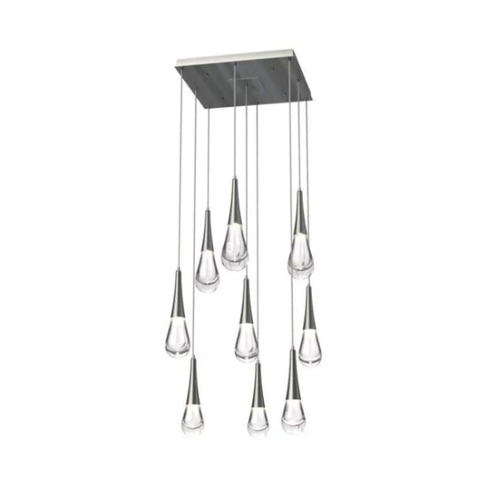 Soltaire Raindrop LED Square Chandelier
