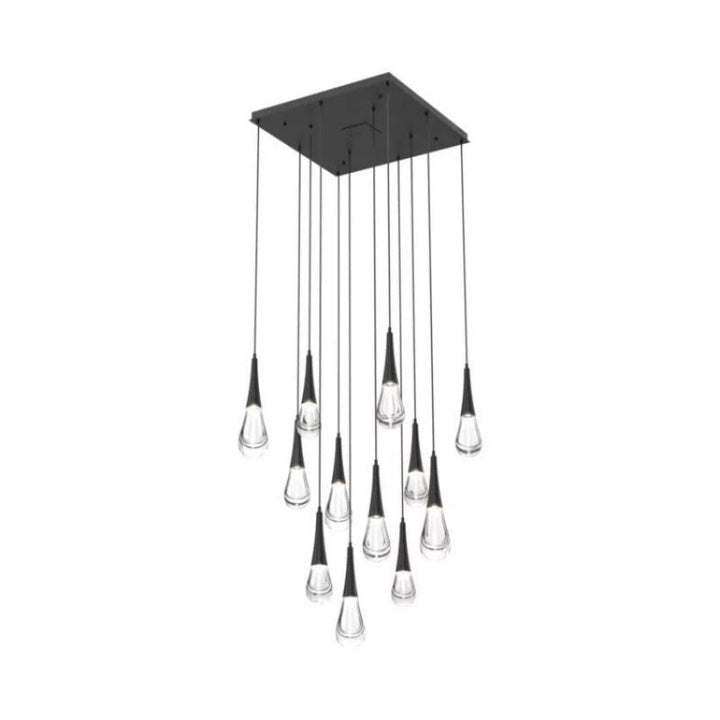 Soltaire Raindrop LED Square Chandelier