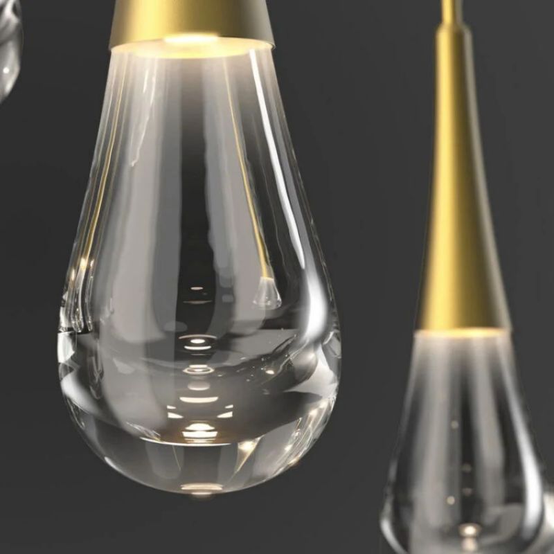 Soltaire Raindrop LED Square Chandelier