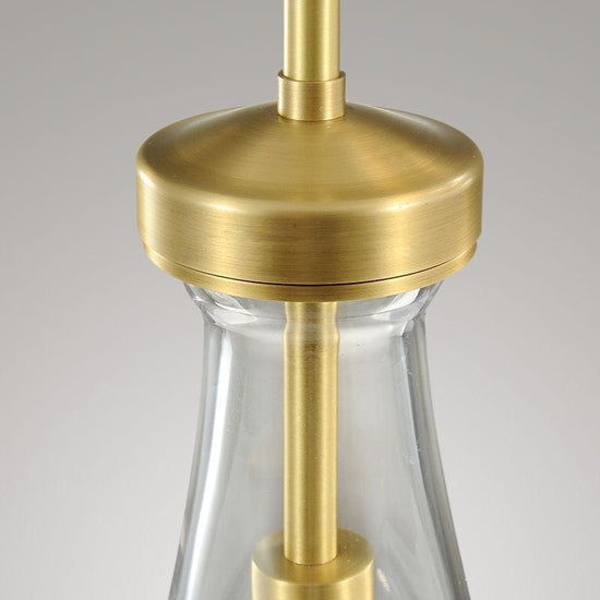 Soltaire Raindrop Round Chandelier 3-Light 8"