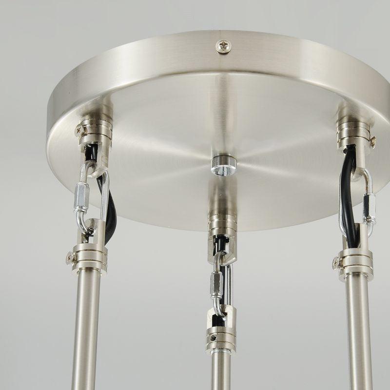 Soltaire Raindrop Round Chandelier 3-Light 8"