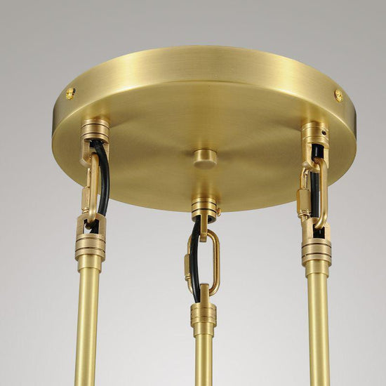 Soltaire Raindrop Round Chandelier 3-Light 8"