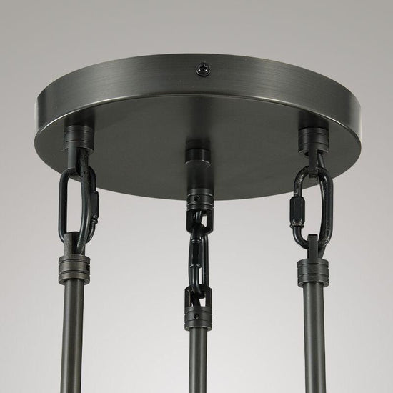 Soltaire Raindrop Round Chandelier 3-Light 8"
