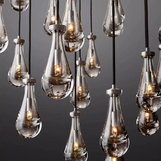 Soltaire Raindrops Round Chandelier 60"