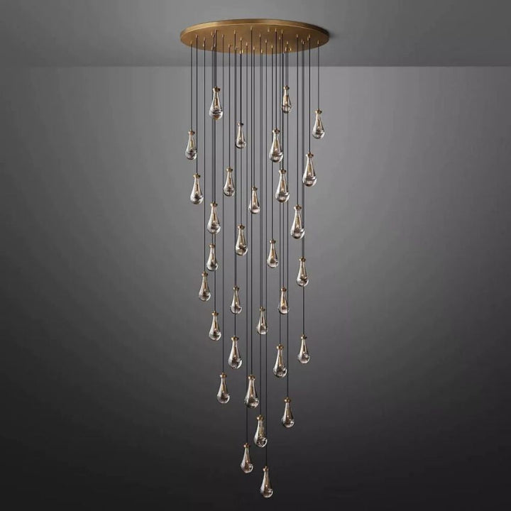 Soltaire Raindrops Round Chandelier 60"