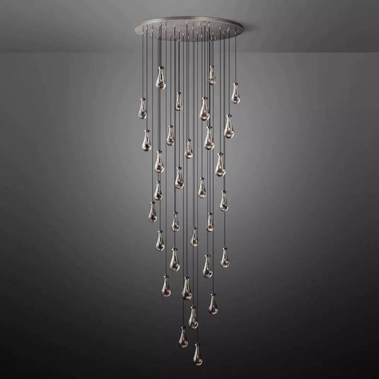 Soltaire Raindrops Round Chandelier 60"