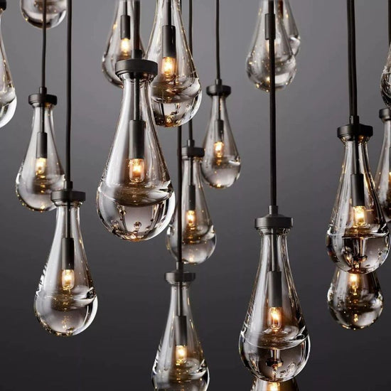 Soltaire Raindrops Round Chandelier 60"