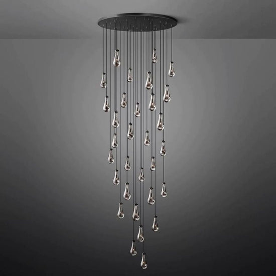 Soltaire Raindrops Round Chandelier 60"