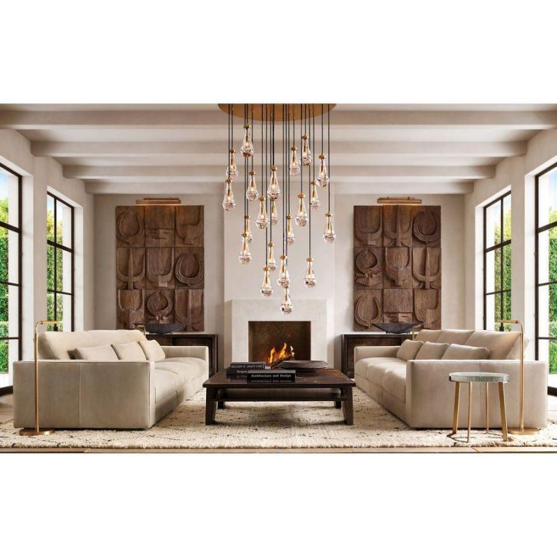 Soltaire Raindrop Round Chandelier 47"
