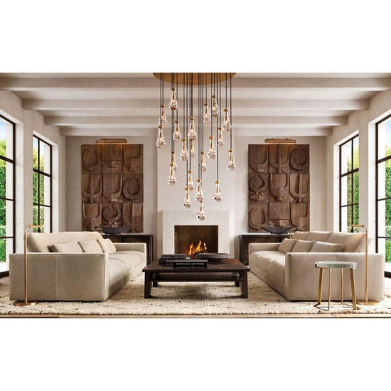 Soltaire Raindrop Round Chandelier 47"