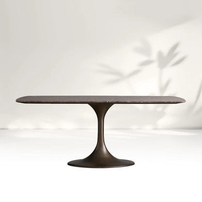 Saint Germain Stone Dining Table with Launette Base