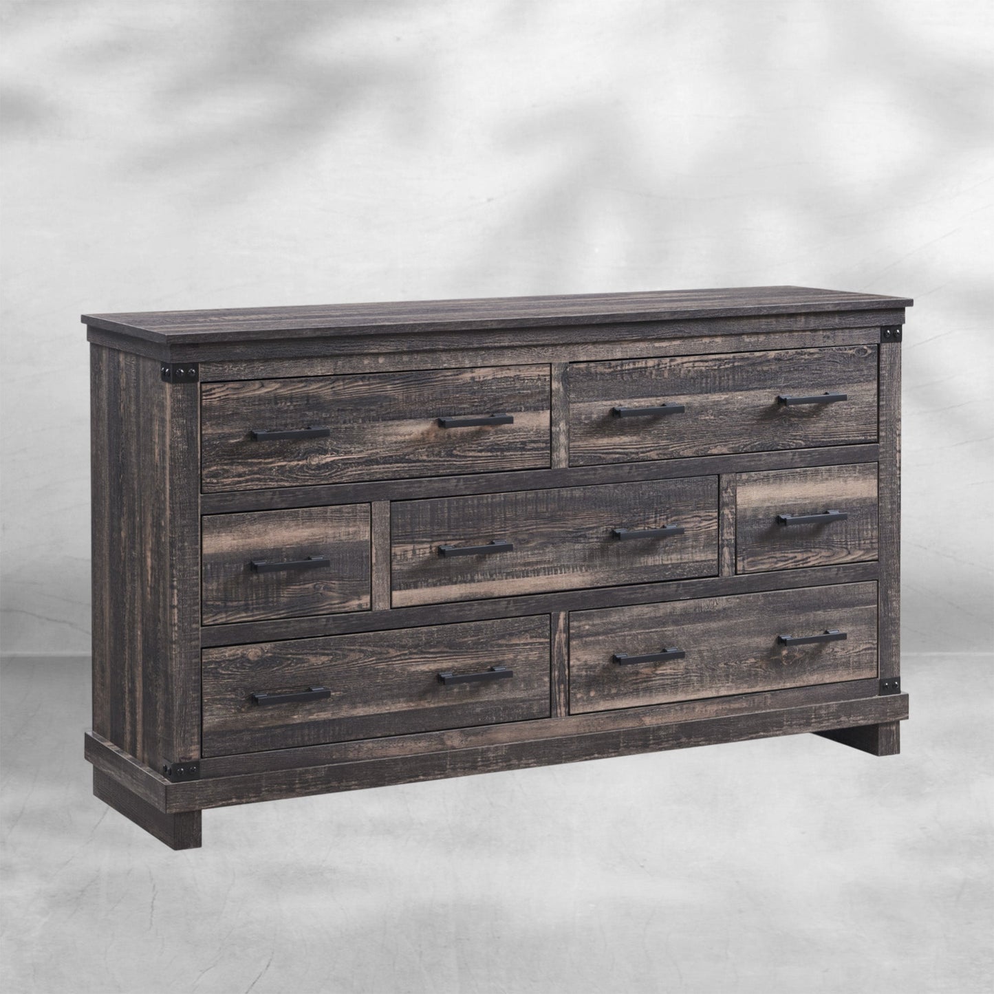 Farmhouse 5~8-Drawer Dresser: Rustic Wood Tall Chest for Bedroom