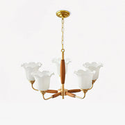 Trumpet Flower Glass Chandelier