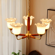 Trumpet Flower Glass Chandelier