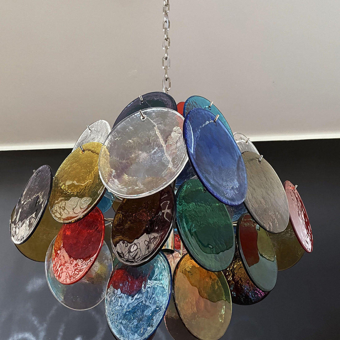 Vintage Murano-Style 19.7″ Glass Chandelier
