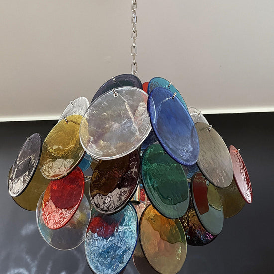 Vintage Murano-Style 19.7″ Glass Chandelier
