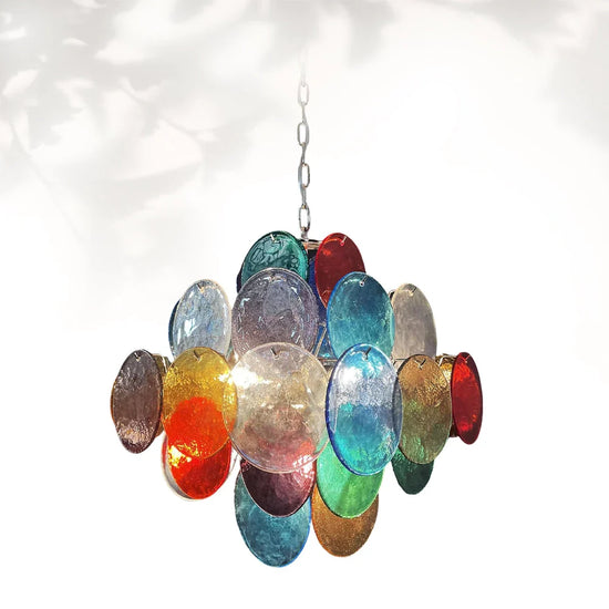 Vintage Murano-Style 19.7″ Glass Chandelier
