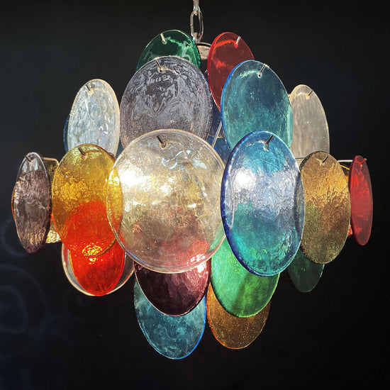 Vintage Murano-Style 19.7″ Glass Chandelier
