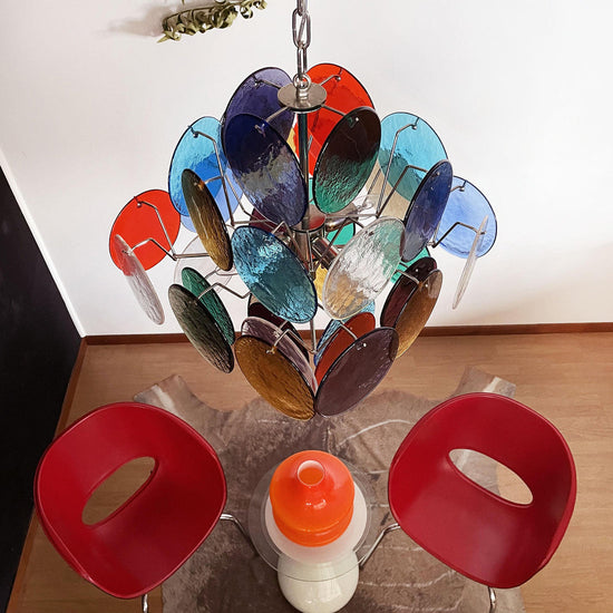 Vintage Murano-Style 19.7″ Glass Chandelier