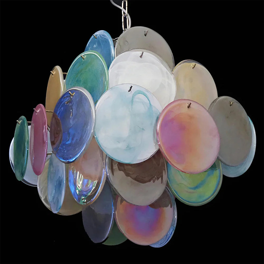 Vintage Murano-Style 19.7″ Glass Chandelier