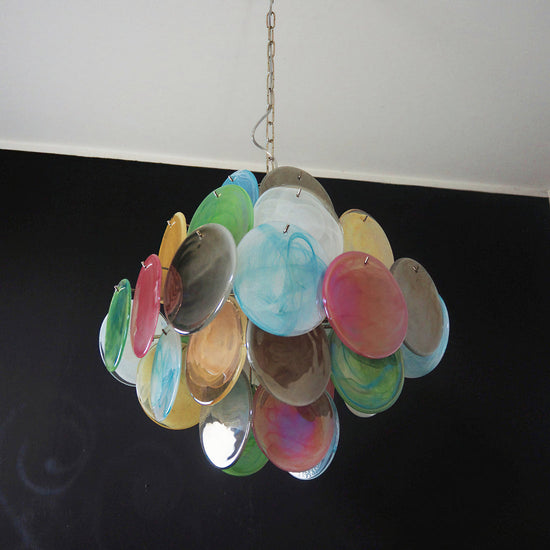 Vintage Murano-Style 19.7″ Glass Chandelier