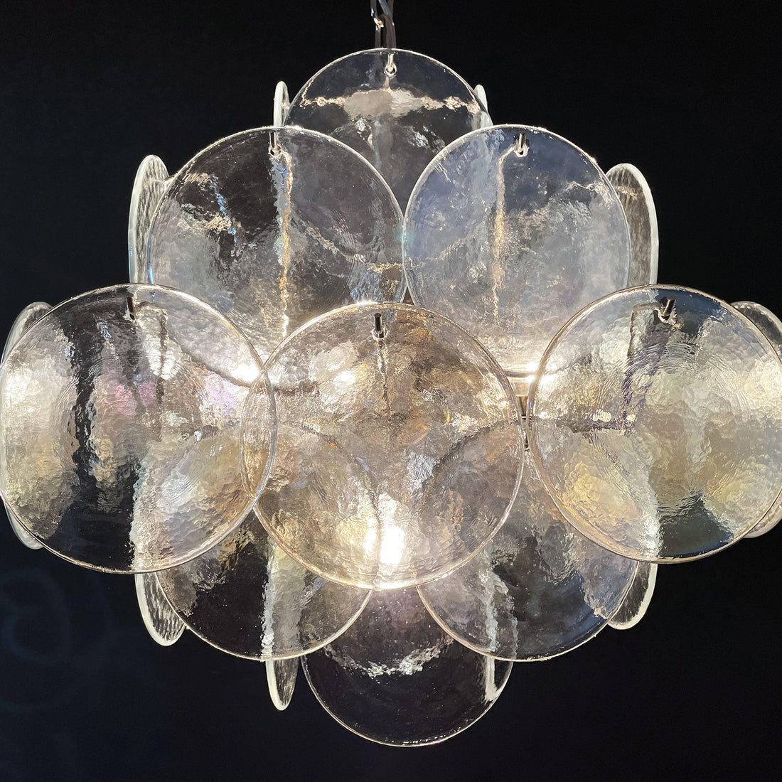 Vintage Murano-Style 19.7″ Glass Chandelier