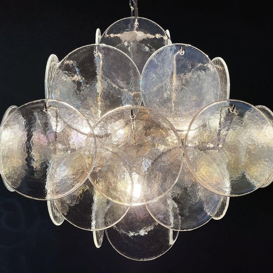 Vintage Murano-Style 19.7″ Glass Chandelier