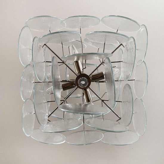 Vintage Murano-Style 19.7″ Glass Chandelier