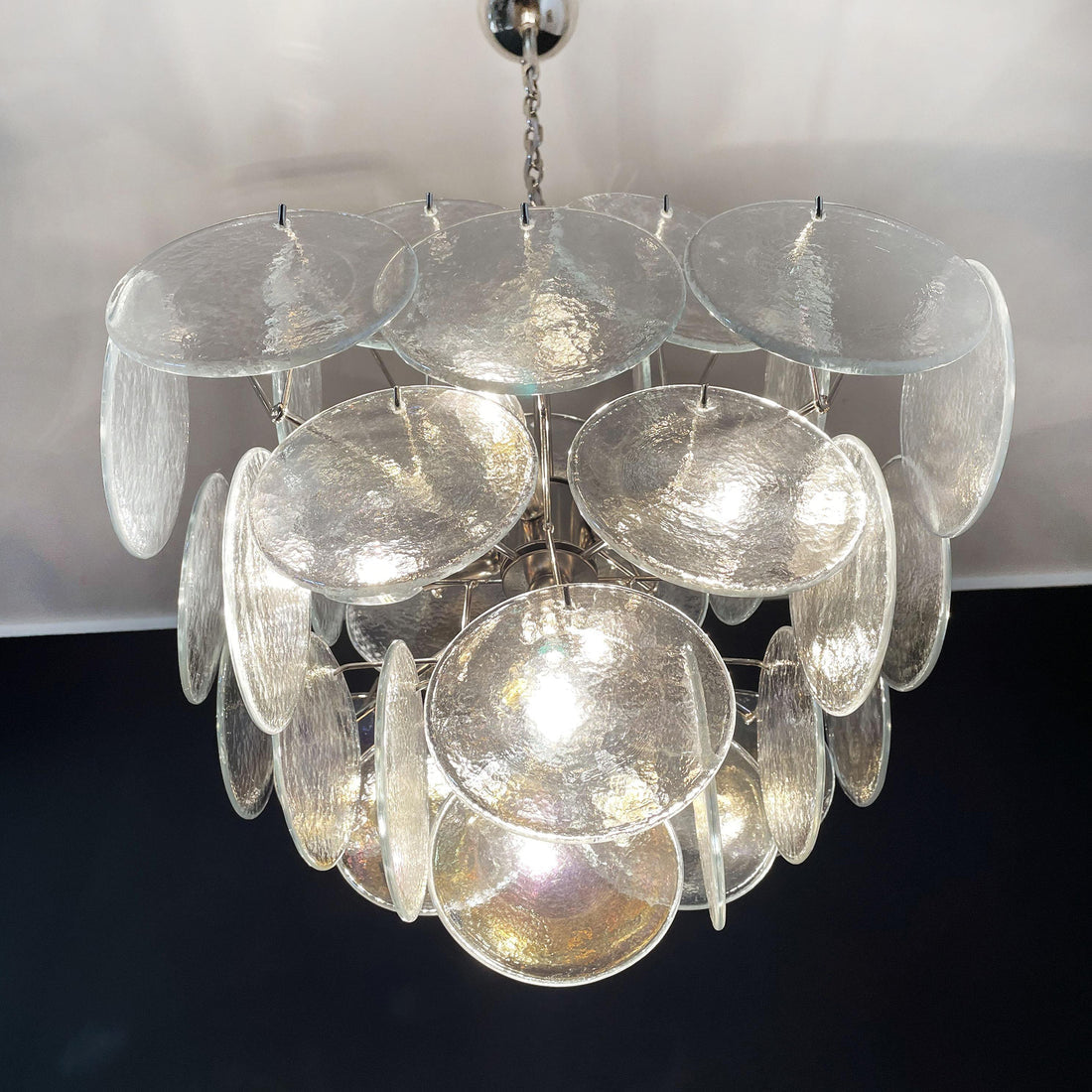 Vintage Murano-Style 19.7″ Glass Chandelier