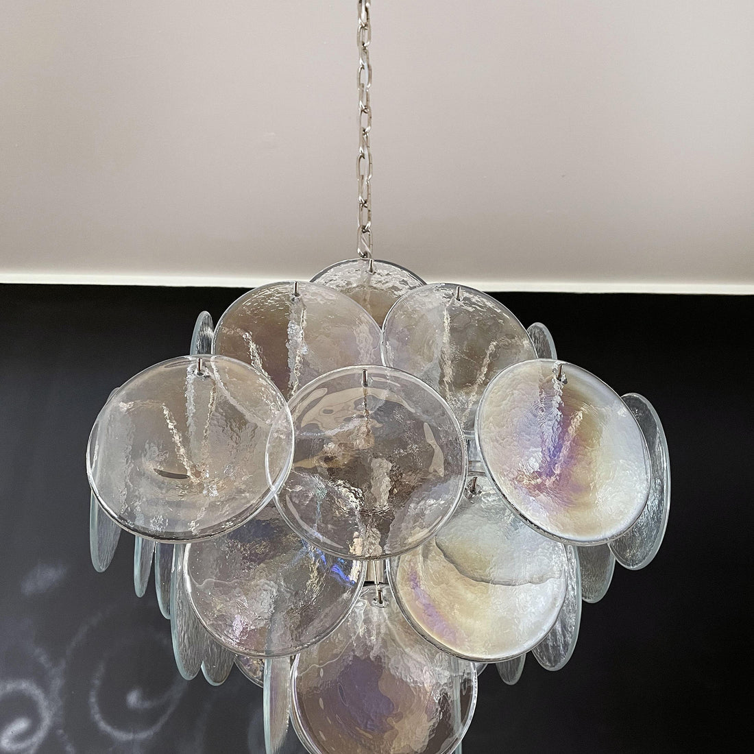 Vintage Murano-Style 19.7″ Glass Chandelier