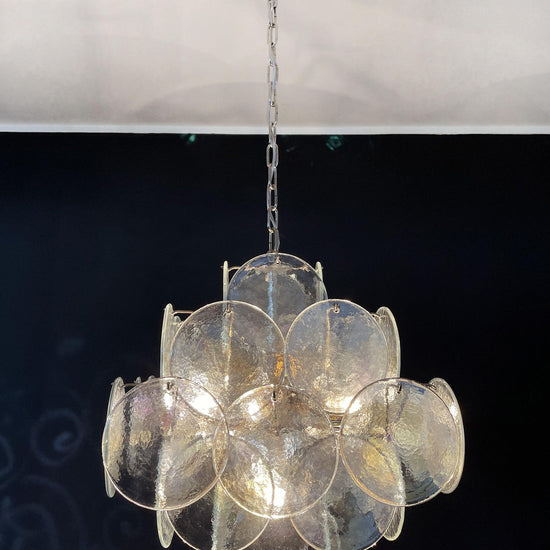 Vintage Murano-Style 19.7″ Glass Chandelier