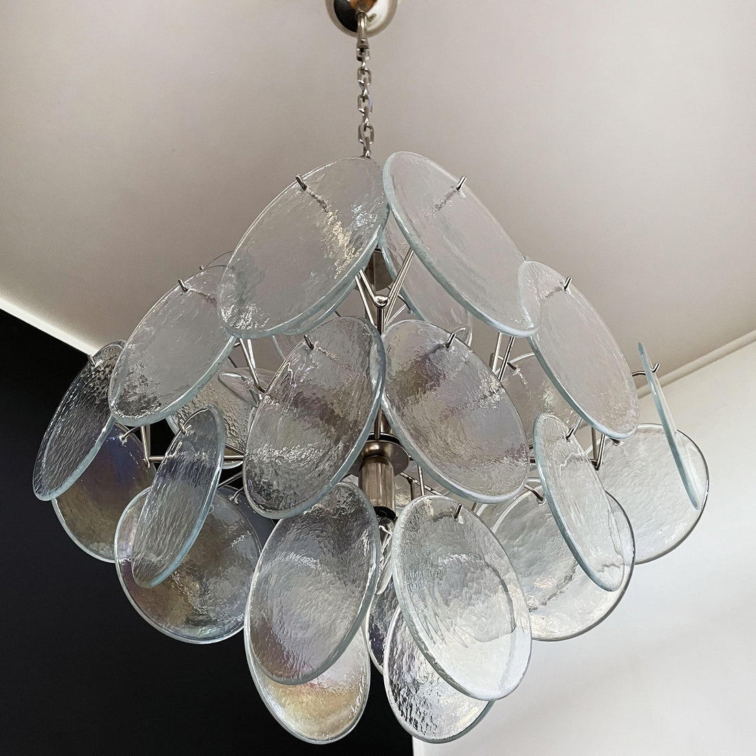 Vintage Murano-Style 19.7″ Glass Chandelier