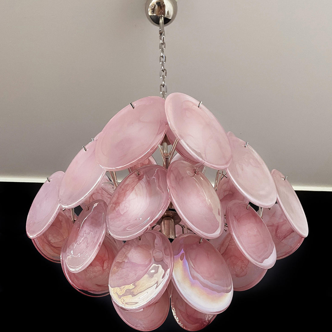 Vintage Murano-Style 19.7″ Glass Chandelier