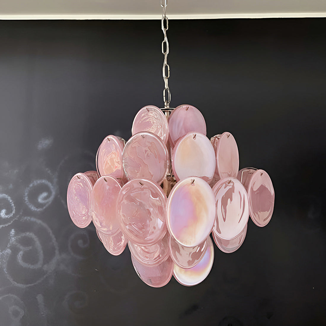 Vintage Murano-Style 19.7″ Glass Chandelier