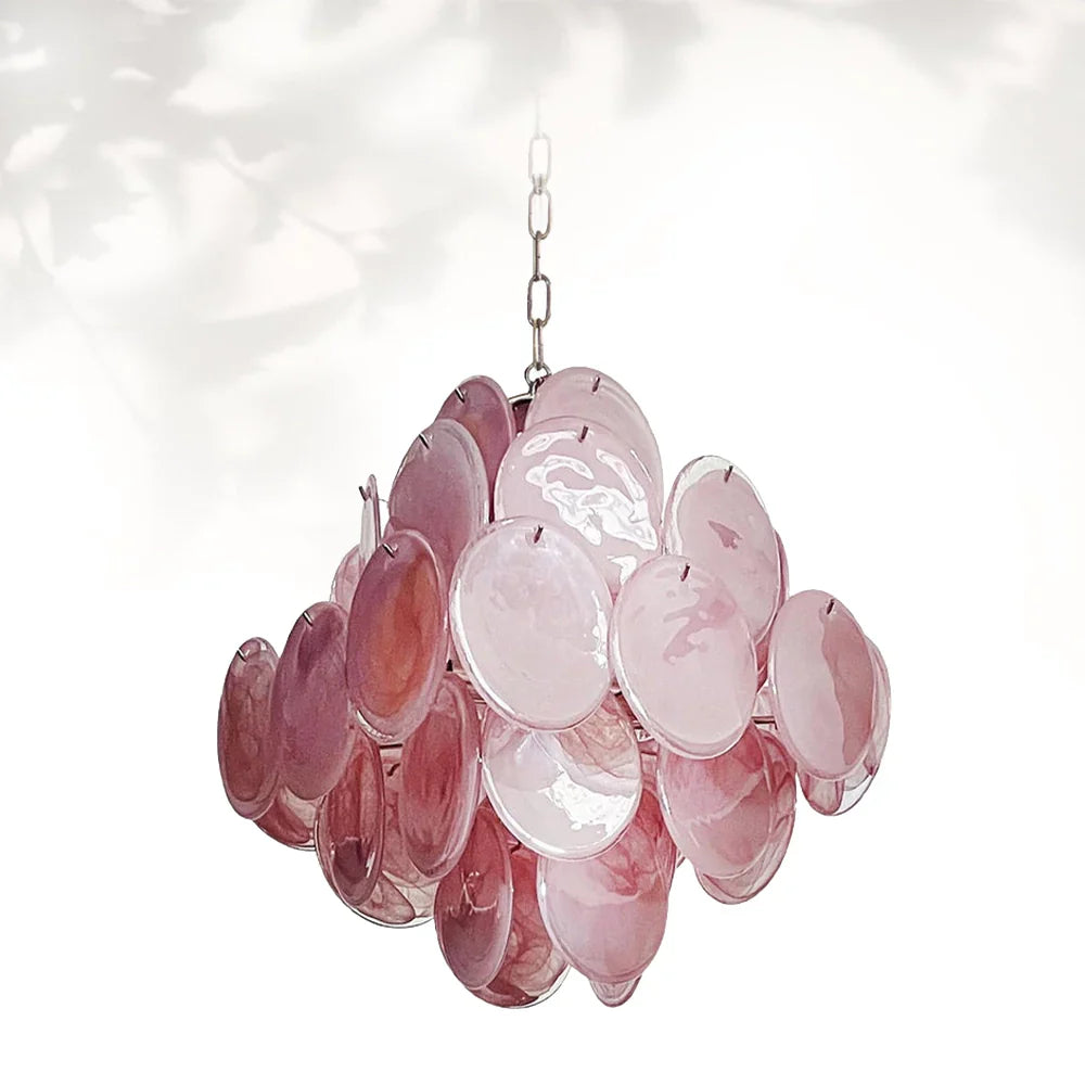 Vintage Murano-Style 19.7″ Glass Chandelier