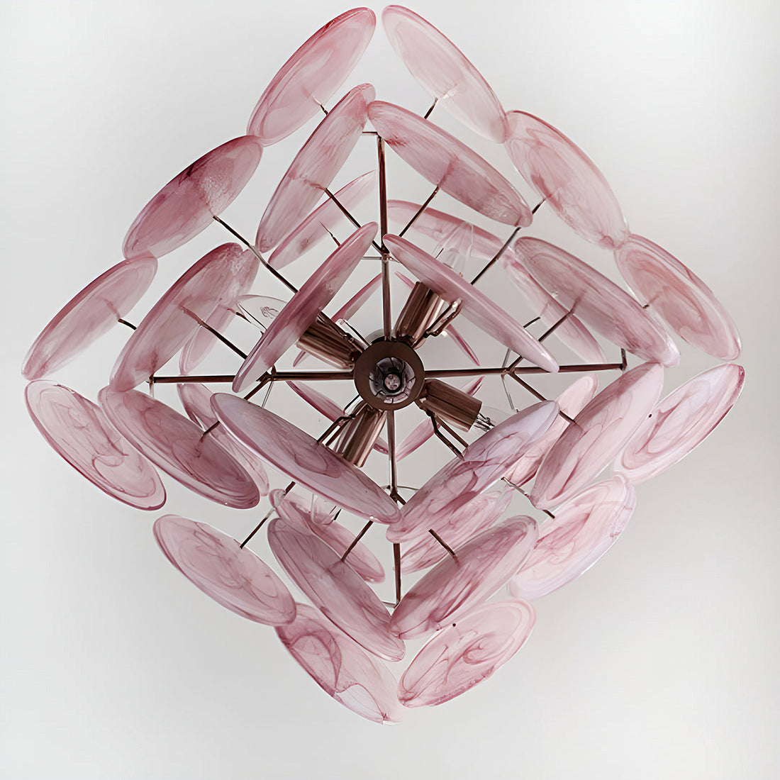 Vintage Murano-Style 19.7″ Glass Chandelier