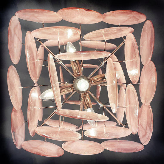 Vintage Murano-Style 19.7″ Glass Chandelier