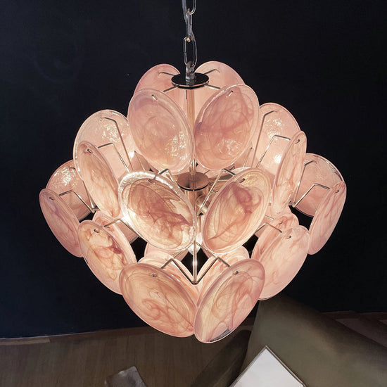Vintage Murano-Style 19.7″ Glass Chandelier