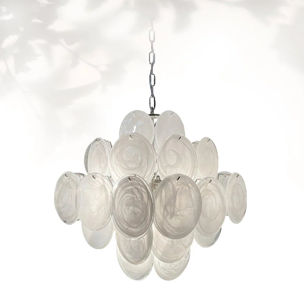 Vintage Murano-Style 19.7″ Glass Chandelier