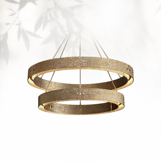 Vouvrey 2-Tier Round Living Room Chandelier