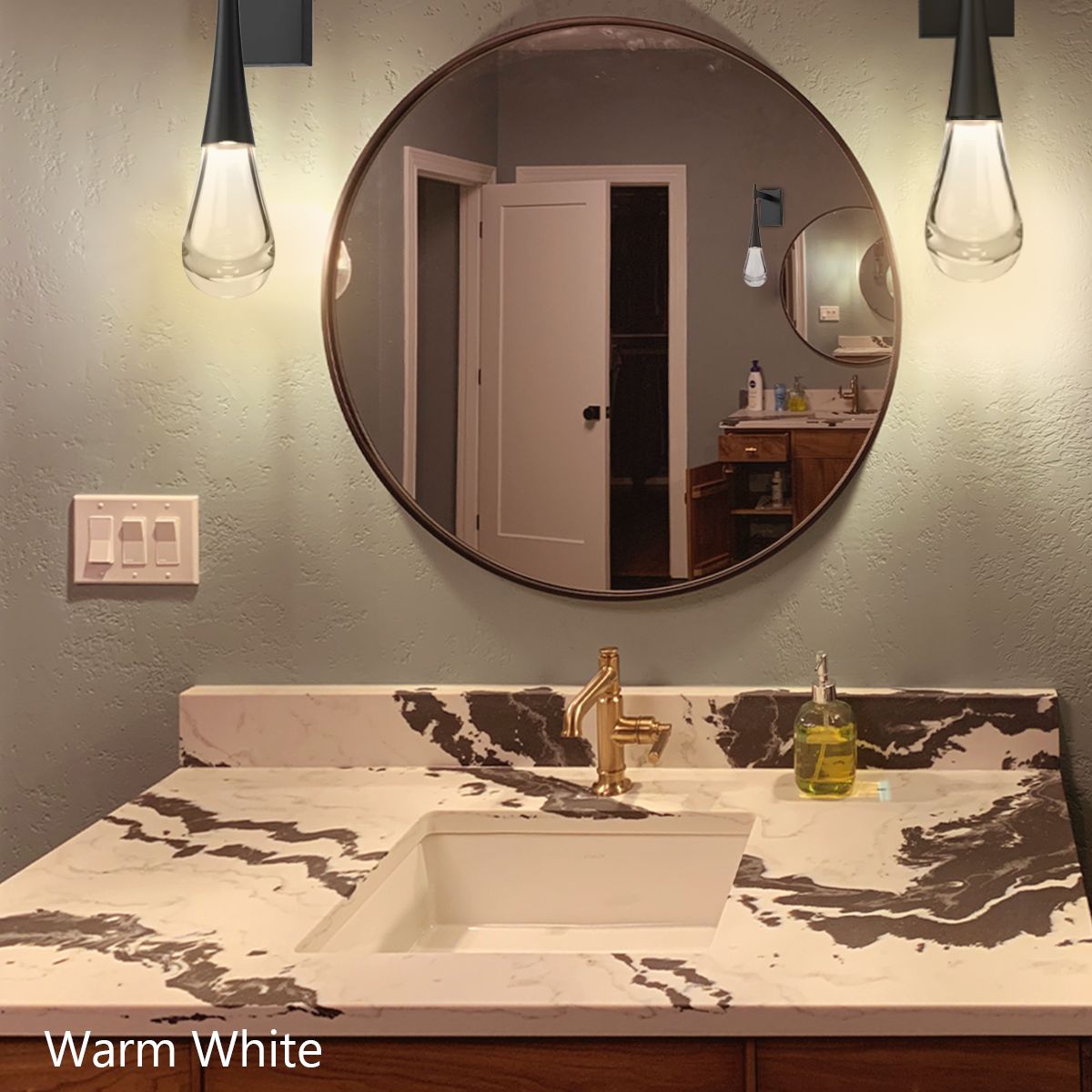 Soltaire Water Drop  LED Wall Sconce