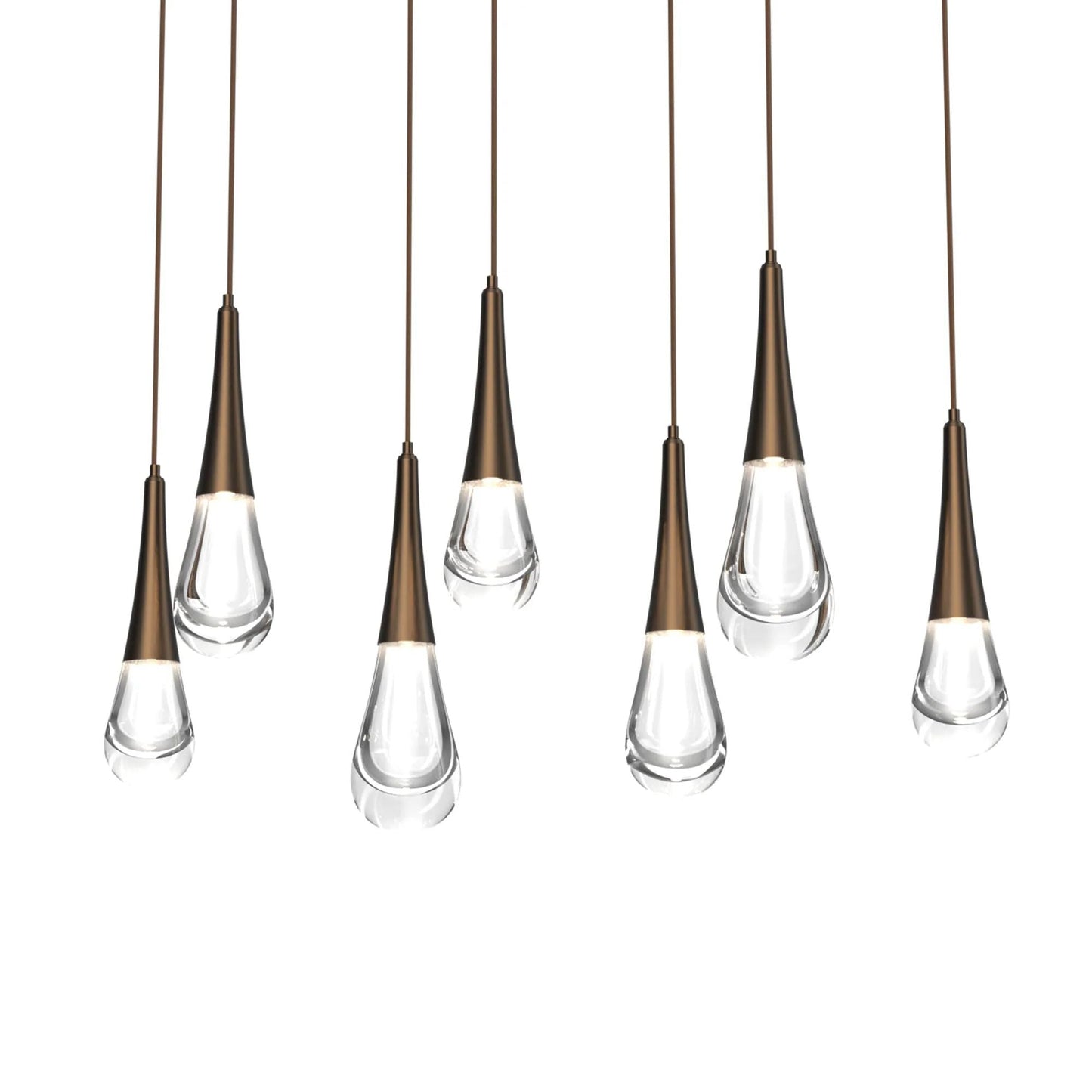 Soltaire Raindrop Rectangle  LED Chandelier